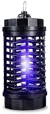 Windhager Insektenvernichter 3-Star, Insektenlampe, Mückenvernichter, Mückenschutz, UV-Lampe, Gift-und chemiefrei, Schwarz, bis zu 20m²