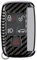M.JVisun Véritable Fibre de Carbone Porte-clés Couverture de Clé de Voiture pour Jaguar XE XEL XF XFL XJ F-PACE F-TYPE Protecteur de Clé de Voiture - Noir