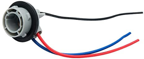 MASO Lot de 2 douilles 1157 BAY15D pour ampoule P21/5W Adaptateur de base pour feu de freinage en plastique Accessoires de voiture