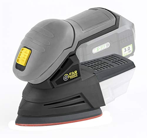 Fartools XF-DELTA Ponceuse Delta sans fil 18V patin 140x140x100 auto-aggripant, collecteur de poussières. Vendue sans batterie