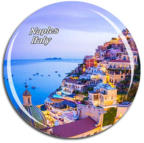 Weekino Italien Amalfi Neapel Kühlschrankmagnet 3D Kristallglas Touristische Stadtreise City Souvenir Collection Geschenk Starker Kühlschrank Aufkleber