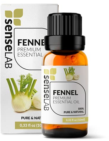 Ätherisches Fenchelöl - 100% Reines, Natürliches Fenchelöl Für Den Therapeutischen Einsatz für Diffuser und Luftbefeuchter - Ein Öl Für Konzentration Und Produktivität - Haar Und Hautpflegeöl (10 ml)