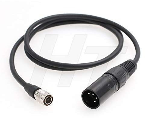 HangTon Power Cable XLR 4 Pin to Hirose 4 Pin Sound Devices Zaxcom Recorder