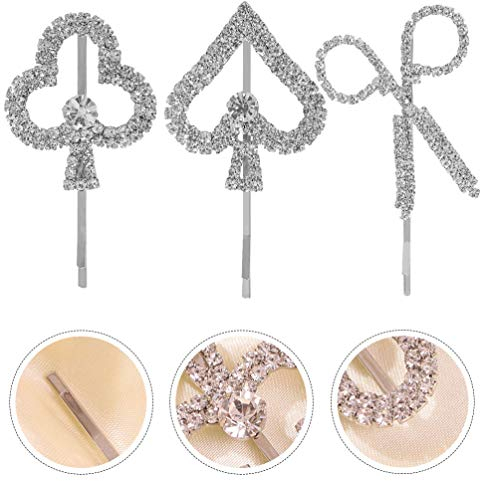 3st Schere Herz Haarnadel Haarkrokodilklemme Haarspangen Mit Strass Brautkopfschmuck Für Die Hochzeit Strass Haarnadeln Hochzeiten Bling Haarnadeln Modellieren Die Mädchen