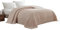 Beatrice Home Fashions Couvre-lit Chenille en Coton, Rose poudré, Grand lit