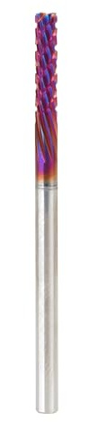 Amana Tool 48450-K Solid Carbide CNC Router Bit Down Cut for Carbon Fiber Cutting 3mm D x 13mm x 3mm Shank x 50mm Long, Spektra Extreme Tool Life Coated