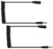 2Pcs 3.5mm Stereo Jack Male Plug to Female Socket Spiral Coiled Adapter Cables Black Headphone Audio Spring Telescopic Extension Wires 1.2M