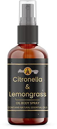 Citronella & Lemongrass Oil Body Spray – 10ml - Natural essential oils, skin care friendly