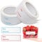 Gefrieretiketten Etiketten Selbstklebend 2 Rollen 300Stk Haushaltsetiketten Tiefkühletiketten für Haushalt Büro Küche Marmelade 75x25mm(Blau und Rot)