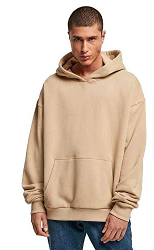 Build Your Brand Herren Kapuzenpullover Ultra Heavy Hoody, Farbe unionbeige, Größe 5XL