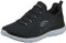 Skechers Damen Summits Good Taste Sneaker, Schwarzes Netzgewebe mit weißem Besatz, 38 EU