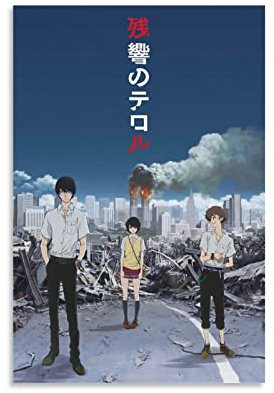 Anime Terror in Resonance Zankyou No Terror Poster Bild Druck Leinwand Gemälde Schlafzimmer Ästhetik 30 x 45 cm ohne Rahmen