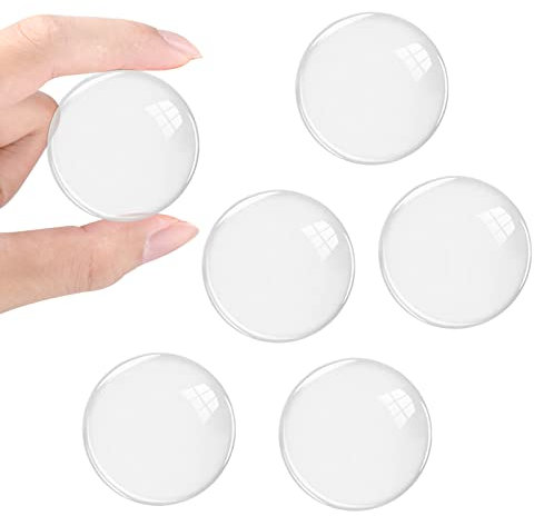 6 Stück Türstopper Wand, ihaspoko Klar Runde Wandschutz, Ø 40mm selbstklebend Türstopper Schutzpuffer, Gummi-Türklinken Wandschoner