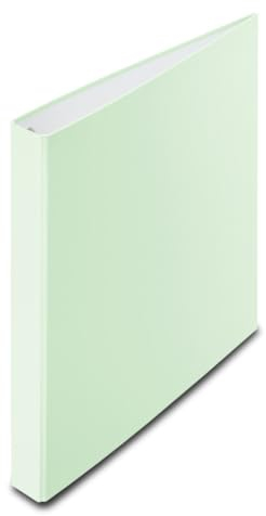 Hama Ordner A4 (39mm Rückenbreite, Ringbuch, Ringordner A4 4 Ringe, Organizer, Aktenordner, Schnellhefter mit Ring, Ringbuchordner für Portfolio, Schule, Büro, Dokumente, Fotos etc.) Pappe grün