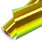 HTVRONT Holographic Heat Transfer Vinyl- 12 x 6ft Holographic HTV for Shirts, Hats, Holographic Iron on Vinyl Compatible with Cricut Cutting Machine & Cameo Matellic Sheen Easy to Cut & Weed (Yellow)