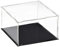 TOP-VIGOR Transparente Acryl-Vitrine, 20 x 20 x 10 cm, staubdichter Schutz, Arbeitsplattenbox, Vitrine, Würfel, Sammlerstücke, Schaukasten für Figuren, Spielzeug, Aufbewahrung zu Hause