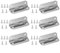 HEIBTENY Pack of 6 Cool Box Hinges, Flat Opening, Cooler Hinges, for Hinged Igloo Cool Boxes, Igloo Ice Chests 64 x 32 x 1.5 mm