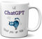 Tasse-Mug Cadeau Chat Humour Intelligence Artificielle - Le Chat GPT n'est pas un Félin - Original Amusant Marrant Rigolo Anniversaire