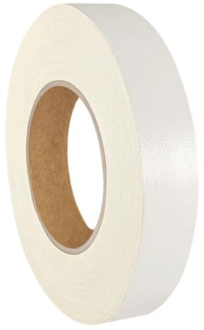 KS24 Products Gaffer Tape | Premium Gewebeklebeband | große Auswahl an Farben & Breiten | stark klebend & wiederablösbar/weiß, 12 mm x 50 m