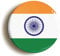 India Indian National Flag Fridge Magnet (Circular 2inch / 50mm Diameter)