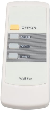 Zunate Control Remoto de Ventilador, Control Remoto de Ventilador de Pared Compacto Multifunción para el Hogar, 2 Piezas con Pilas AA, Compacto y Liviano