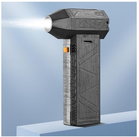 Souffleur Air Comprimé DéPoussiéReur à Air Comprimé 130000rpm , Ventilateur Turbo Souffleur De PoussièRe Haute Puissance 120 W , Turbo Dry SèChe-Cheveux Barbecue