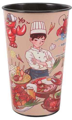 OUNONA Multipurpose BBQ Skewers Storage Decorative Holder Container Metal BBQ Bucket