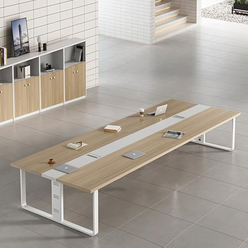 HOLGVE Konferenztisch, Langer 62,9 Zoll/160 cm Langer Spleiß-Besprechungstisch, for 4–6 Personen, Desktop-Schulungs-Seminartisch, rechteckiger Schulungstisch