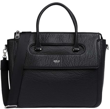 Replay Damen Handtasche mit Tragegurt, Black 0098 (Schwarz), Einheitsgröße