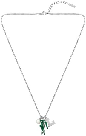 Lacoste For Men and Women UMPIRE Collection Pendant Necklace with Different Charms in Stainless Steel