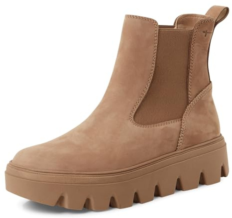 Tamaris Damen Stiefel Leder beige 38