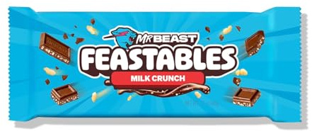 Mr.Beast Feastables Milk Crunch – Croquant, croustillant et inoubliable (60 g, importé)