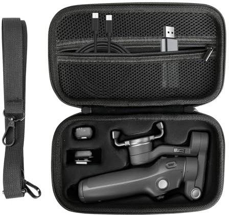 Riokko Osmo Mobile 7P - Borsa compatta per DJI Osmo Mobile 7P Gimbal Stabilizer Borsa da viaggio per DJI Osmo Mobile 7/7P, Nero, moderno