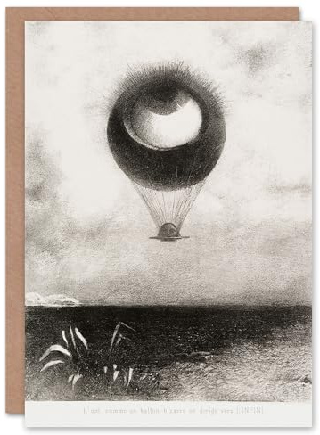 Artery8 Odilon Redon Art Card The Eye Like a Strange Balloon