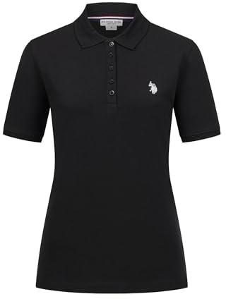 U.S. POLO ASSN. Damen Poloshirt (S-2XL) Kurzarm Polohemd mit Flachstrickkragen P007