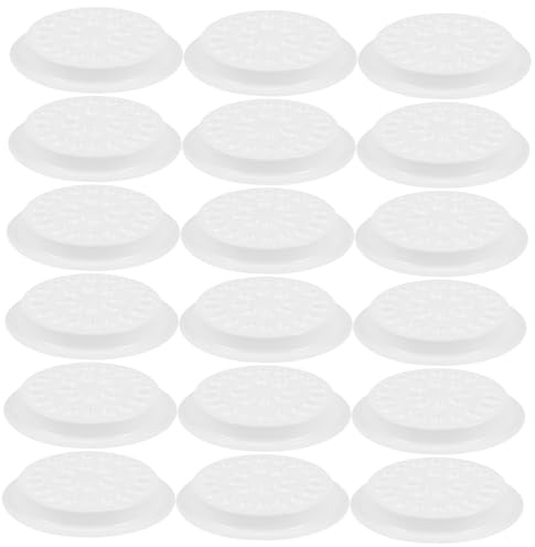 BESTYASH 100pcs Lash Glue Holder Eyelash Extension Adhesive Tray Pot for False Eyelash Grafting Application Tools White Pvc Material