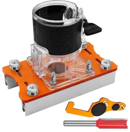 Metal Routing Template - CNC Machined Trim Router Accessory, Durable Grooving Carving Assistant, Secure Fastening Joinery System, Shelf Pin Hole Drilling Guide | DIY Home Improvement