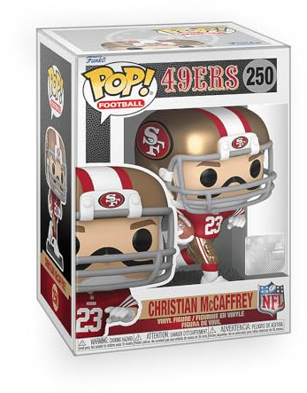 Funko Pop! Football: 49ers - Christian McCaffrey CMC Vinyl Figure Collectibles Bundled with Box Protector