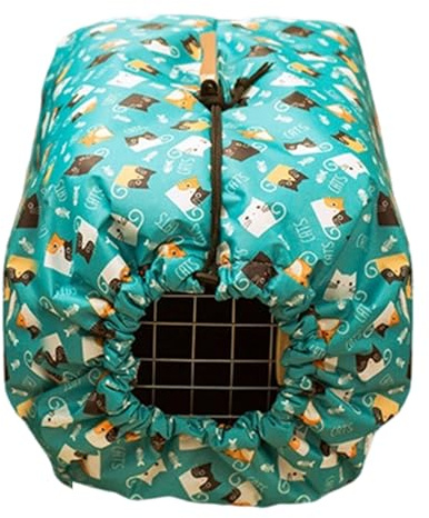 Generisch Hunde-Box Abdeckung - Winddicht mit Kordelzug-Decke | Box Überzug Für Katzen,Für Kleine Mittelgroße Große Rassen Katze Outdoor Zuhause Reisen Camping