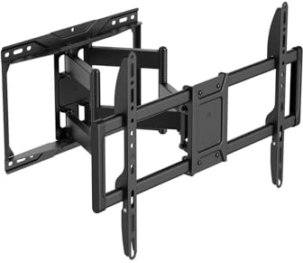 MAXMOUNT Heavy-Duty TV Wandhalterung 37–90 Zoll – Schwenkbar & Neigbar – TV Halterung Fernseher bis 75 kg – VESA 600x400 – TV Wandhalterung Robust, Schwarz