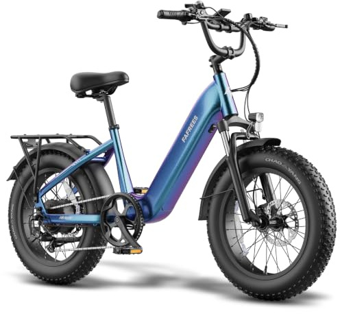 Fafrees F20 Rover E Bike Fatbike 20 tum för vuxna Pedelec 20 AH 48 V [Official ] Ebike kvinnor 25 km/h, elcykel 250 W, elektrisk cykel 150 kg, elektriska mountainbike hydraulbromsar