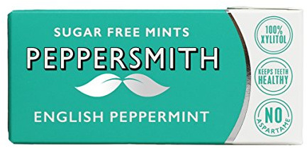 PEPPERSMITH Peppermint Sugar Free Mints 25piece (Pack of 12)