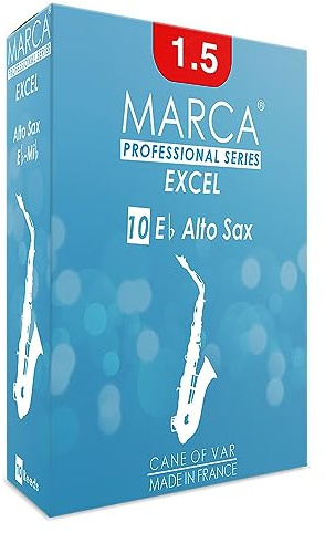Marca Excel Reeds - 10 Pack - Alto Sax - 1.5