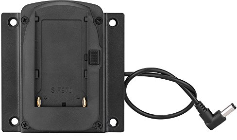 Andoer - Placa de base de adaptador de batería para los monitores Lilliput FEELWORLD Compatible con Sony NP-F970 F550 F770 F970 F960 F750
