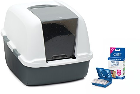 Catit Magic Blue Katzenklo mit Abdeckung