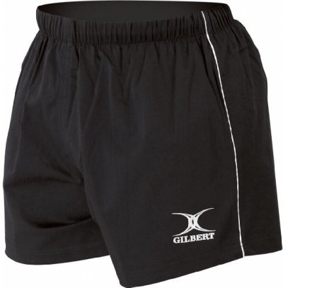 Gilbert Match Rugby Short (Schwarz, X-Large)