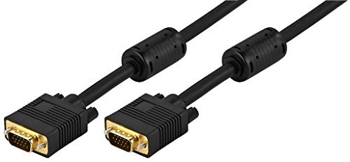 Monitor Verbindungs-Kabel 2m S-VGA 2x 15 pol. HD Stecker mit Ferritkern