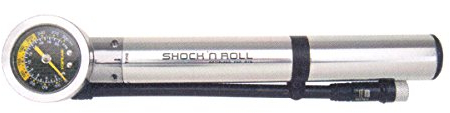TOPEAK TSNR-1 Dämpferpumpe Shock'n'Roll, Silver, One Size