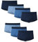 Hanes Herren Briefs, Soft Moisture Wicking Underwear, Tagless, 7-Pack Slip, Blau, Sortiert, 7 Stück, Large (7er Pack)