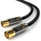 deleyCON 3,0m TV Cavo Antenna Cavo Coassiale Cavo TV HDTV FULL HD - Spina TV a Presa TV - Spina Metallica - Analogico Digitale - Nero